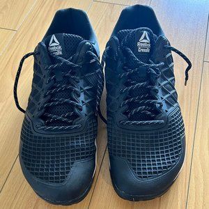 Reebok Crossfit Nano 4.0 C74 Men 12 Black 12M Black/White Shoe HIIT EUC